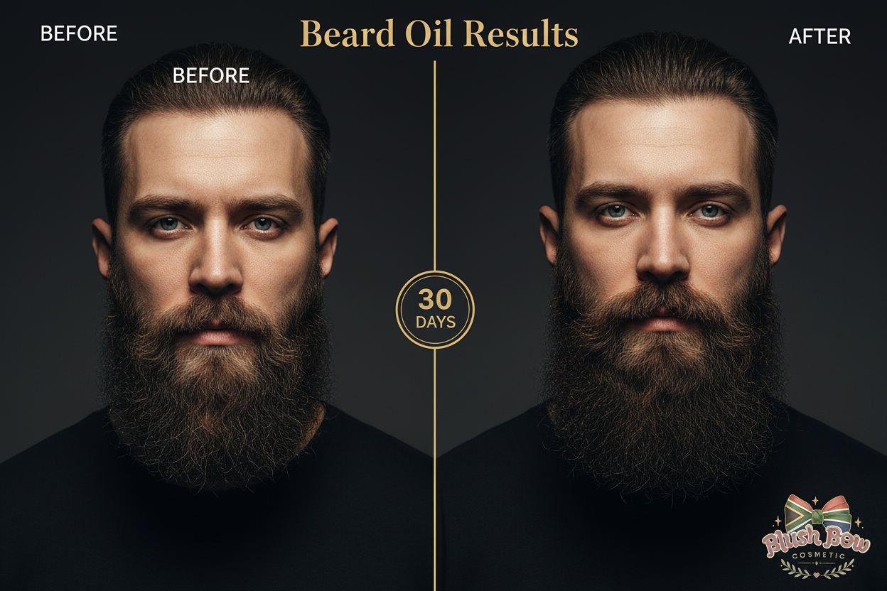 Before and After Beard Growth