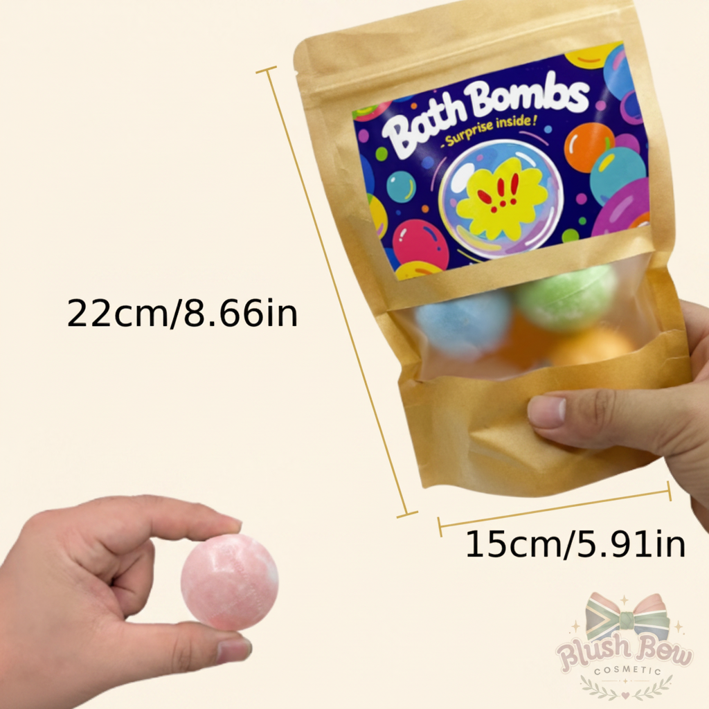 Blush Bow Co – Bath Bombs Dimensions