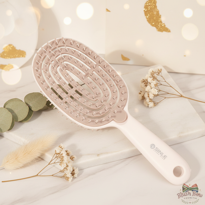 Blush Bow Co – Beige Detangling Brush