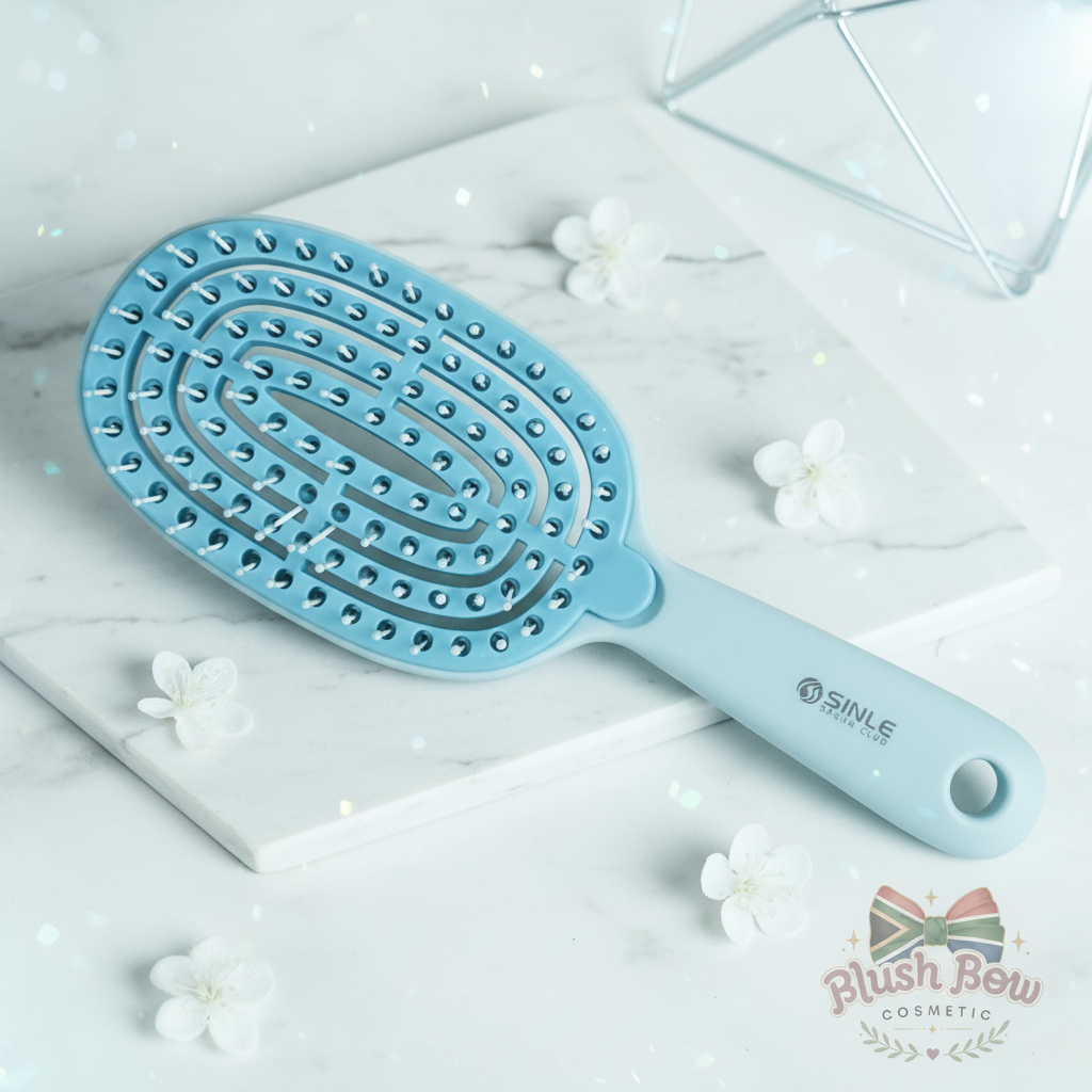 Blush Bow Co – Blue Detangling Brush