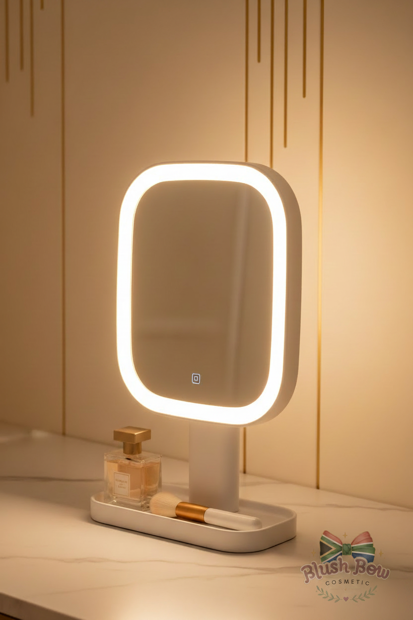 Blush Bow Co – LED Vanity Mirror with Logo Watermark