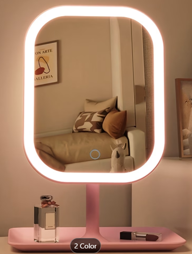 Blush Bow™ Glow Up Mirror