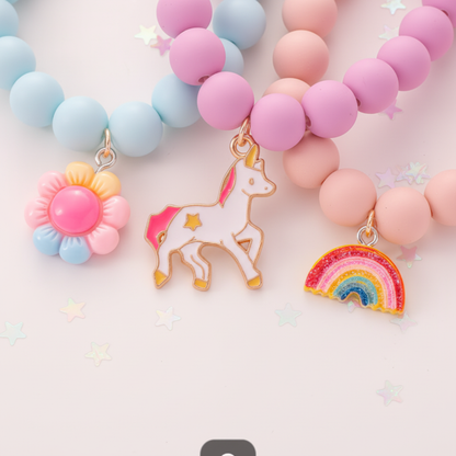 Unicorn Bracelets — Charm Detail Shot