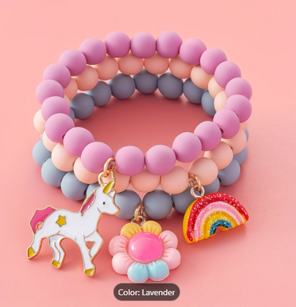 Blushbow™ Unicorn Charm Bracelet Set